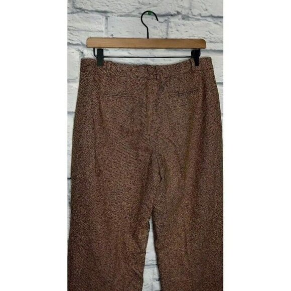ANN Taylor Loft Womens Dress Career Pants Brown Lined Wool Blend 10 - Picture 4 of 7